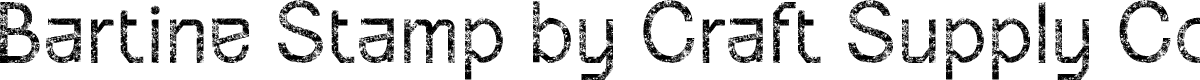 BartineStamp-Regular Demo