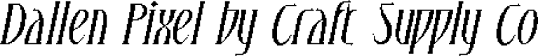 DallenPixel-Regular Demo