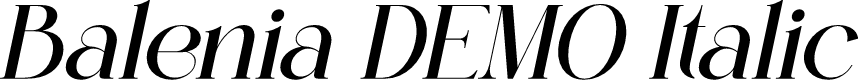 Balenia DEMO Italic