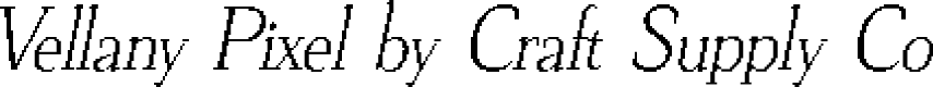 VellanyPixel-Regular Demo