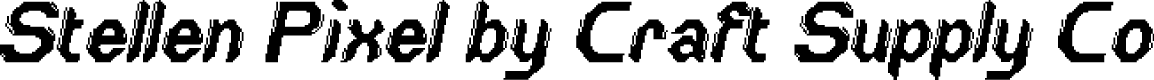 StellenPixel-Regular Demo