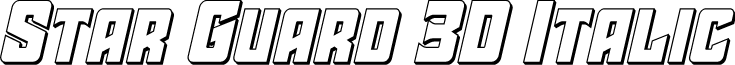 Star Guard 3D Italic