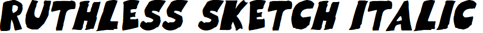 Ruthless Sketch Italic