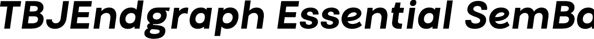 TBJEndgraph Essential SemBd Ita