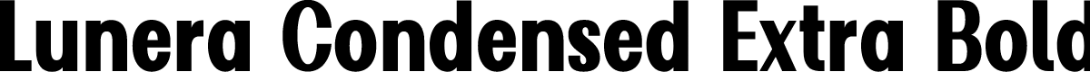 Lunera Condensed Extra Bold