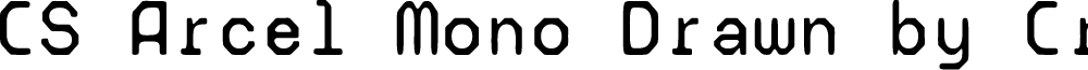 CSArcelMonoDrawn-Regular Demo