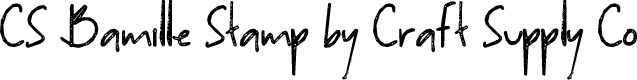 CSBamilleStamp-Regular Demo