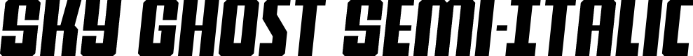 Sky Ghost Semi-Italic