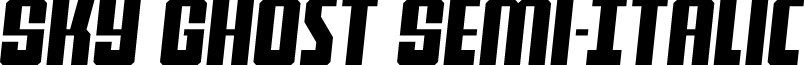 Sky Ghost Semi-Italic