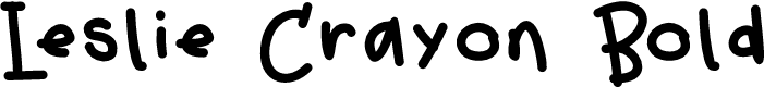 Leslie Crayon Bold