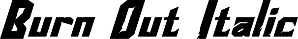 Burn Out Italic