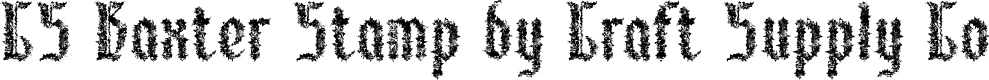 CSBaxterStamp-Regular Demo