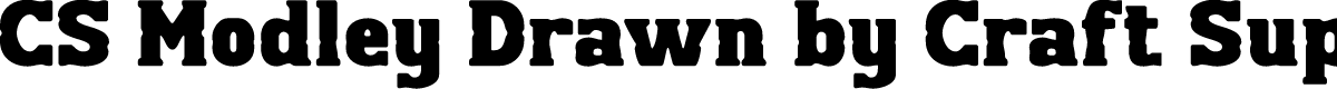 CSModleyDrawn-Regular Demo