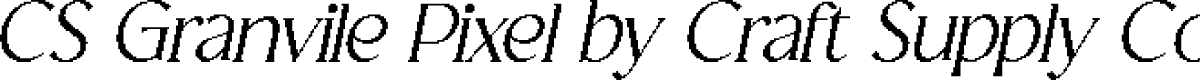 CS Granvile Pixel Regular Demo