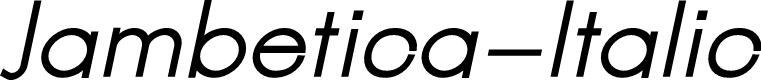 Jambetica-Italic
