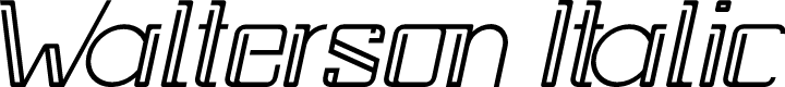 Walterson Italic