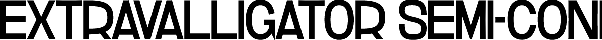 ST Extravalligator Semi Condensed