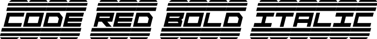 Code Red Bold Italic