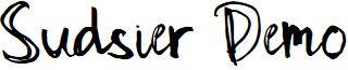 Sudsier Demo Regular
