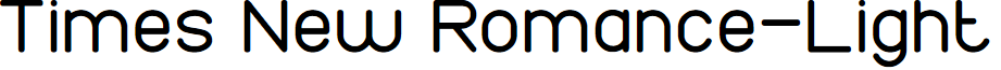 Times New Romance-Light