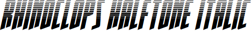 Rhinoclops Halftone Italic
