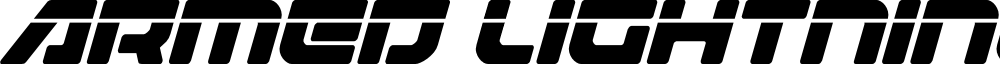 Armed Lightning Laser Italic
