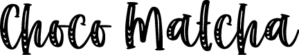 Choco Matcha Line