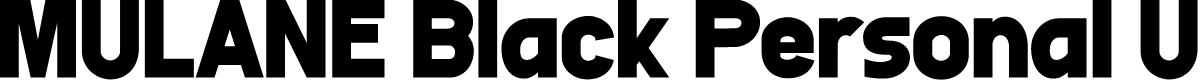 MULANE Black Personal Use