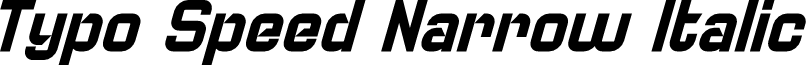 Typo Speed Narrow Demo Italic