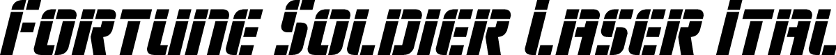 Fortune Soldier Laser Italic