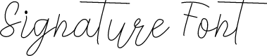 Signature Font