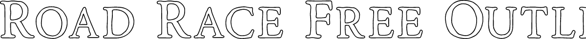 Road Race Free Outline