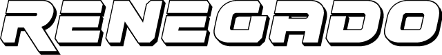 Renegado 3D Italic