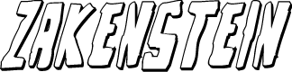 Zakenstein 3D Italic