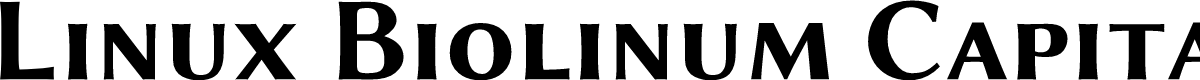 Linux Biolinum Capitals Bold