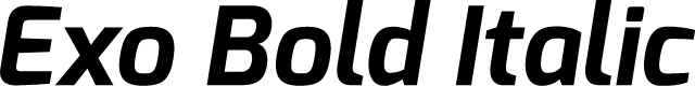 Exo Bold Italic