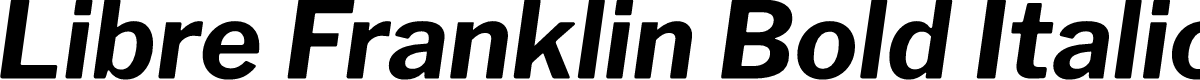Libre Franklin Bold Italic