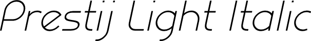 Prestij Demo Light Italic