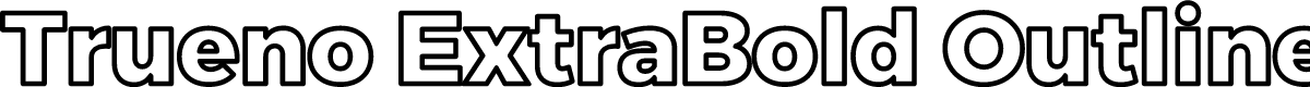 Trueno ExtraBold Outline