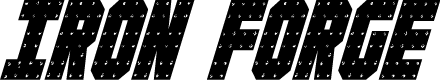 Iron Forge Condensed Italic