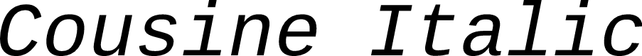 Cousine Italic