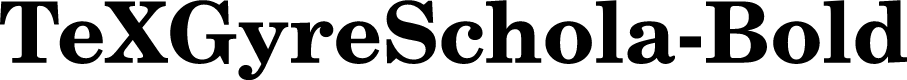 TeXGyreSchola-Bold