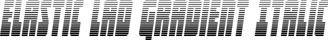 Elastic Lad Gradient Italic