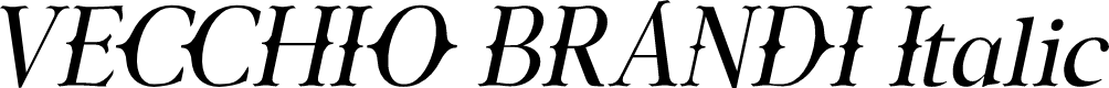 VECCHIO BRANDI Italic