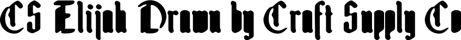 CSElijahDrawn-Regular Demo
