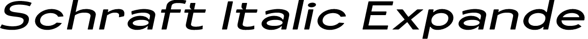 Schraft Italic Expanded