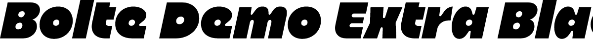 Bolte Demo Extra Black Italic