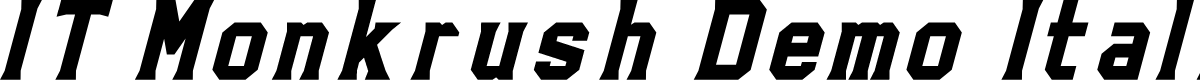 IT Monkrush Demo Italic