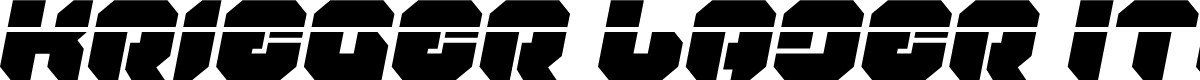 Krieger Laser Italic