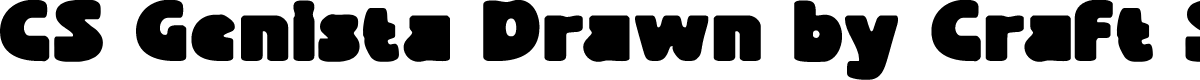 CSGenistaDrawn-Regular Demo